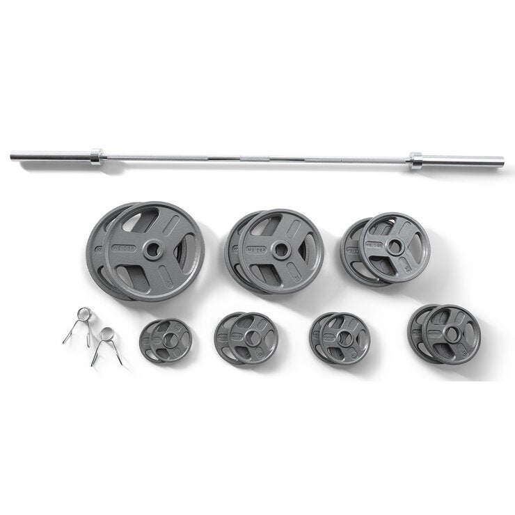 Weider Set de Barra Olímpica con Discos Weider Set de Barra Olímpica con Discos