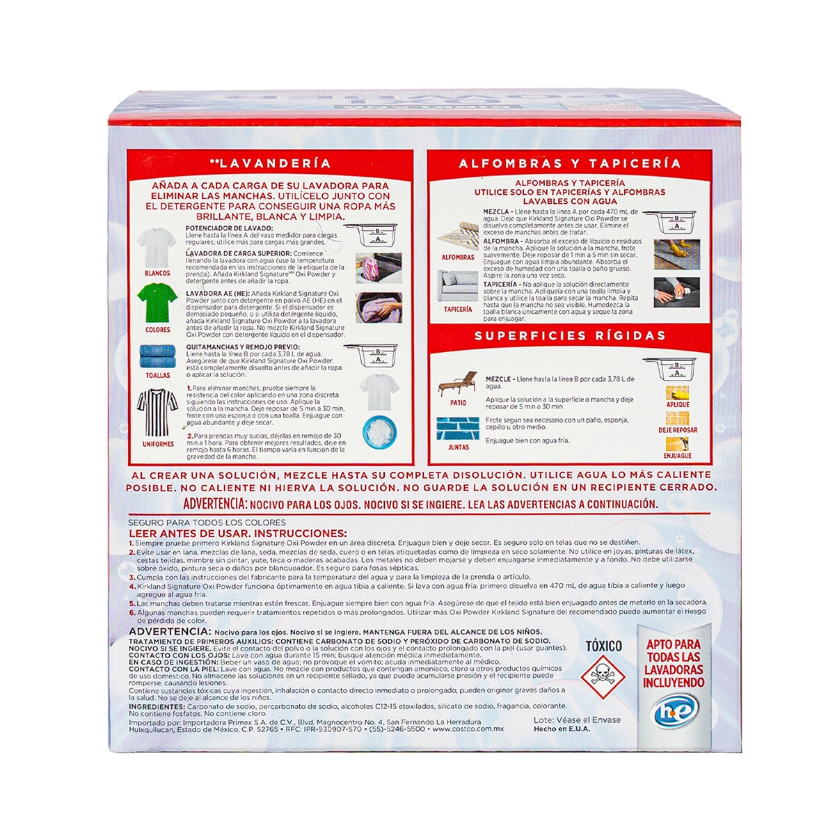 Kirkland Signature Oxi Powder Jabón Multiusos en Polvo 4.9 Kg Kirkland Signature Oxi Powder Jabón Multiusos en Polvo 4.9 Kg