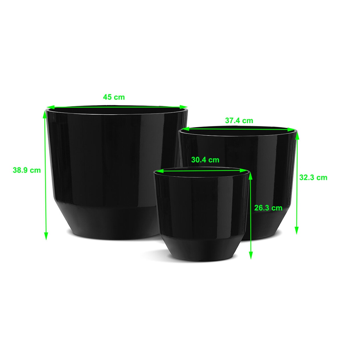 B&C, Set de Macetas Denzel 3 pzs. B&C, Set de Macetas Denzel 3 pzs.