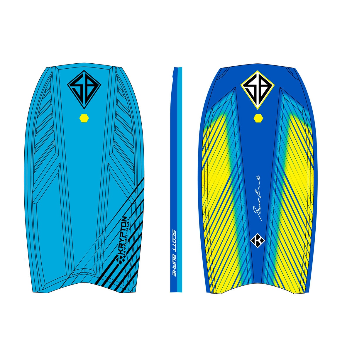 Scott Burke  Krypton Tabla de Surf Azul 