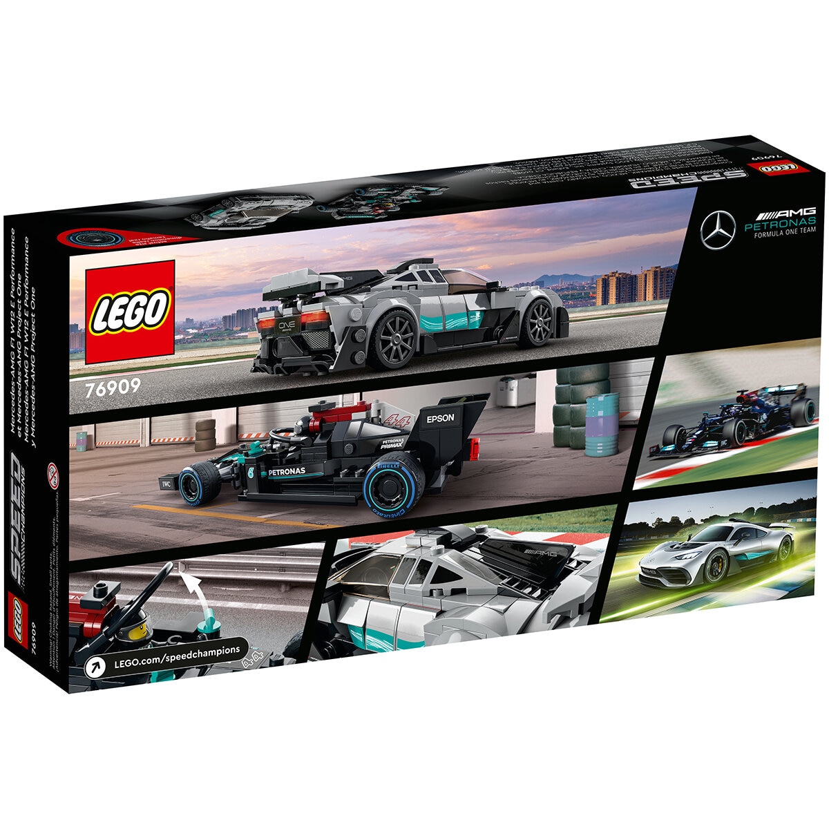 LEGO Speed Champions Mercedes- AMG F1 W12 E Performance y Mercedes- AMG Project One 