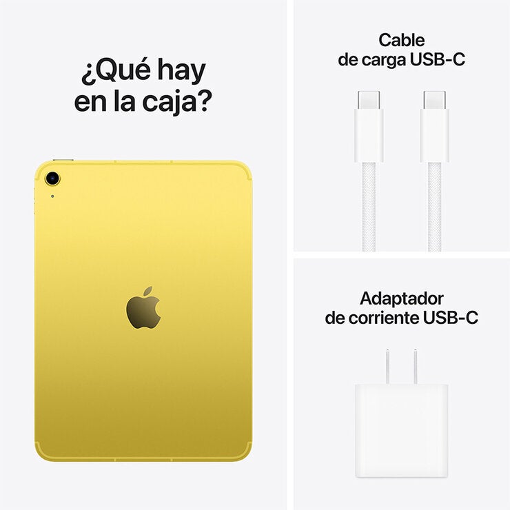 Apple iPad Chip A16 Wi-fi + Cellular 128GB Amarillo Apple iPad Chip A16 Wi-fi + Cellular 128GB Amarillo