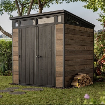 keter, signature collection pent cobertizo de 2.1m x 2.1m