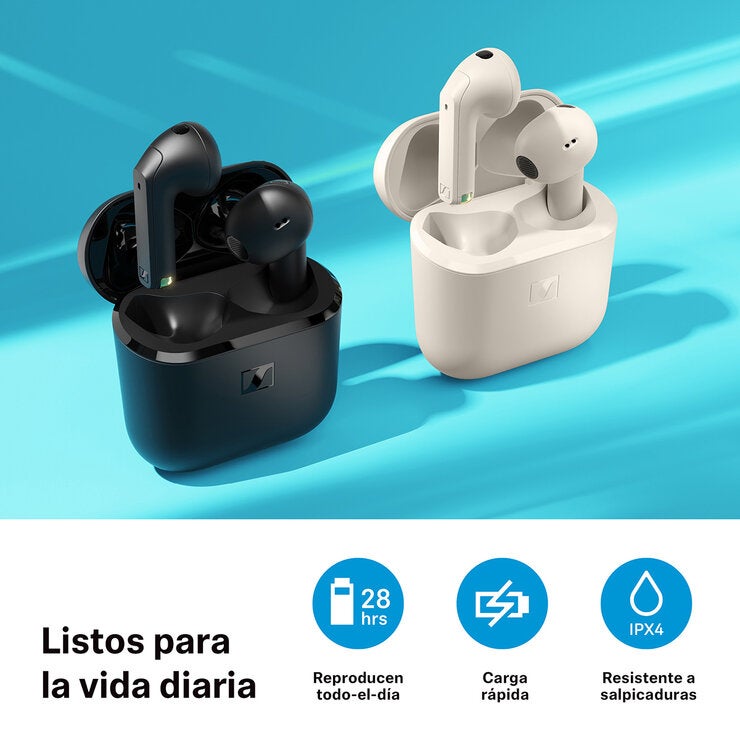 Sennheiser Accentum Open Audífonos Bluetooth Negros Sennheiser Accentum Open Audífonos Bluetooth Negros