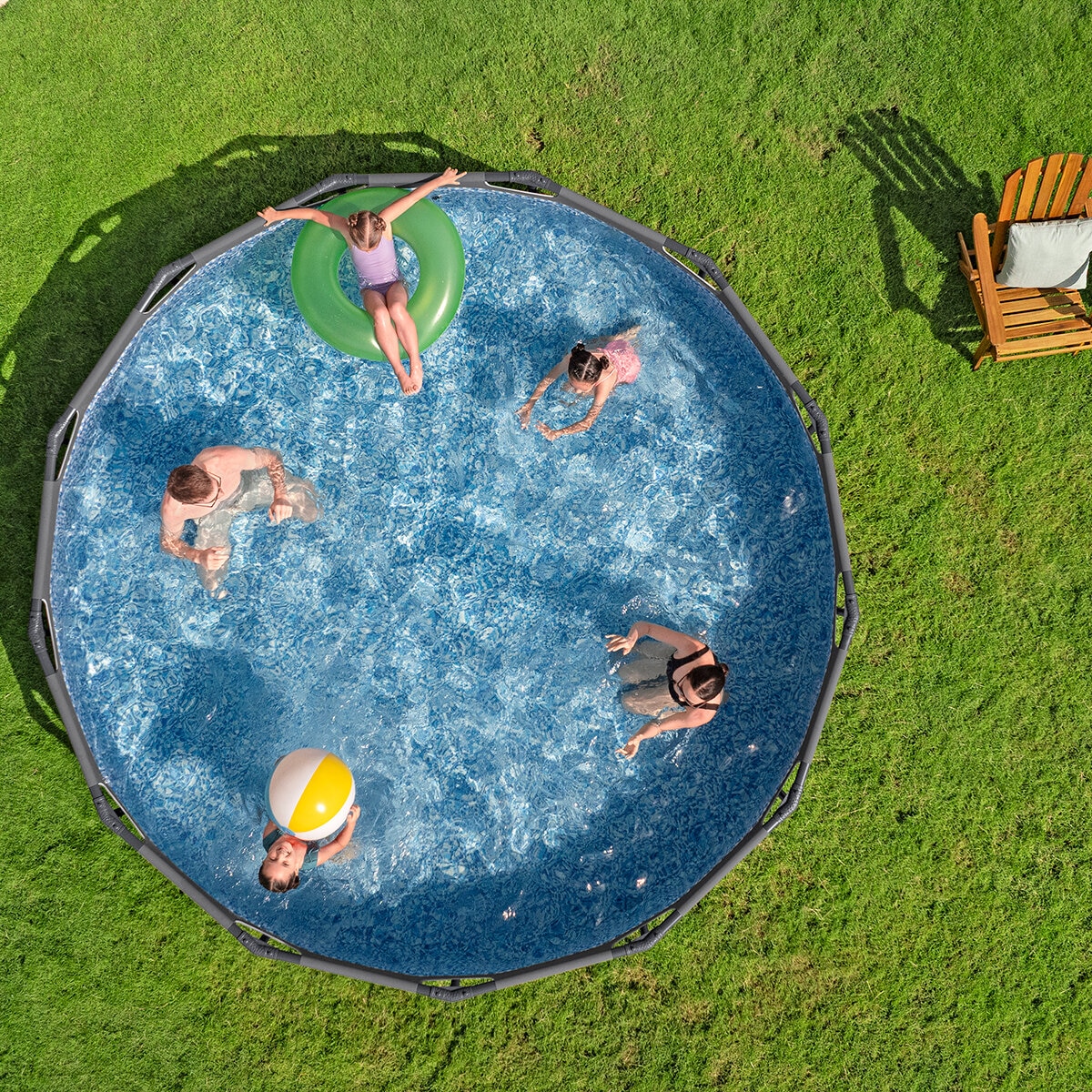 Bestway Piscina Elevada Redonda Steel Pro MAX Bestway Piscina Elevada Redonda Steel Pro MAX