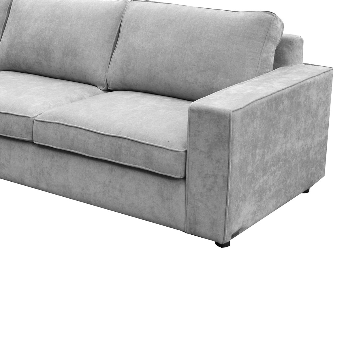 Muebles Liz, Rodius, Sala Modular De 3 Piezas Gris