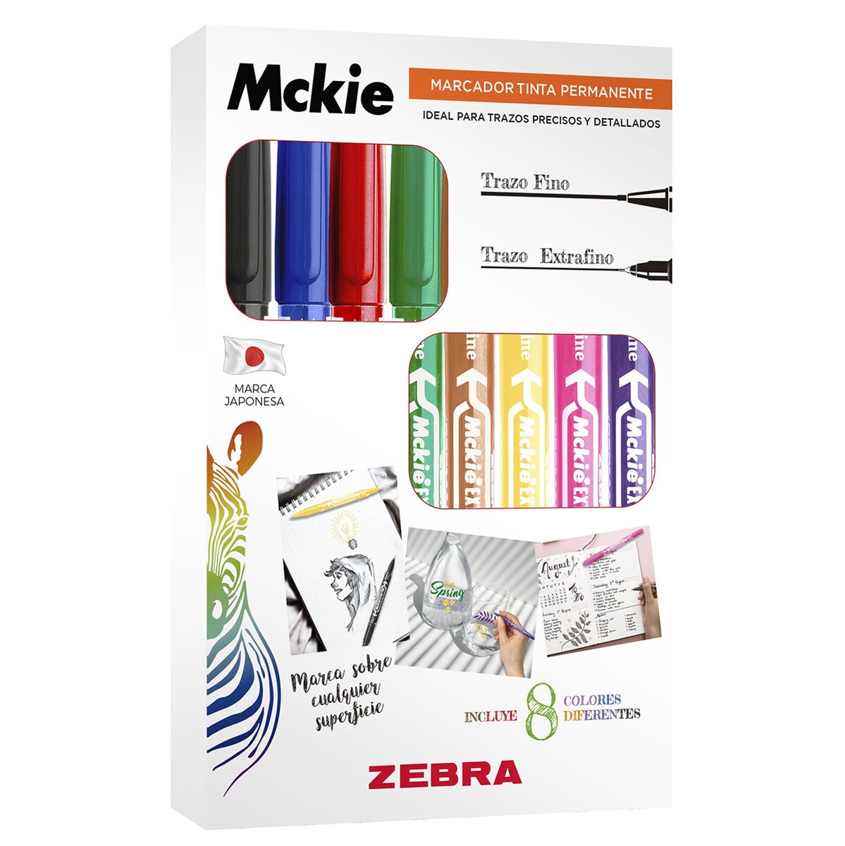 Marcador Permanente de Doble Punta Surtido 8 Pzas Marcador Permanente de Doble Punta Surtido 8 Pzas