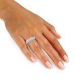 Anillo, 1.00ctw Diamantes, Oro Blanco de 14K