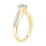 Anillo de Compromiso, 0.75ctw Diamantes, Oro Amarillo de 14K