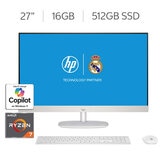 HP All In One 27-cr0275la Desktop 27" FHD AMD Ryzen 7 16GB 512GB SSD HP All In One 27-cr0275la Desktop 27" FHD AMD Ryzen 7 16GB 512GB SSD