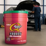 Quaker Aceite para motor a Diesel Alto Kilometraje SAE 25W50 Cubeta de 19L Quaker Aceite para motor a Diesel Alto Kilometraje SAE 25W50 Cubeta de 19L