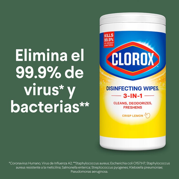 Clorox Toallas Desinfectantes 5 pzas con 85 Toallitas cada una Clorox Toallas Desinfectantes 5 pzas con 85 Toallitas cada una