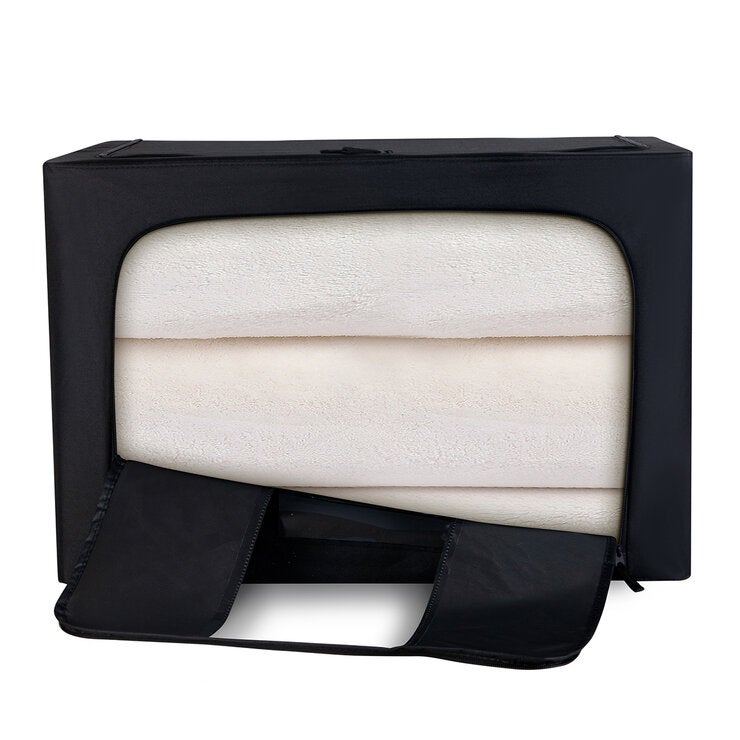 AG Box, Set de 2 Cajas Flexibles de Almacenamiento Negras AG Box, Set de 2 Cajas Flexibles de Almacenamiento Negras