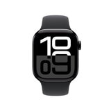 Apple Watch S10 (GPS) Caja de aluminio negro azabache 42mm con correa deportiva negro S/M