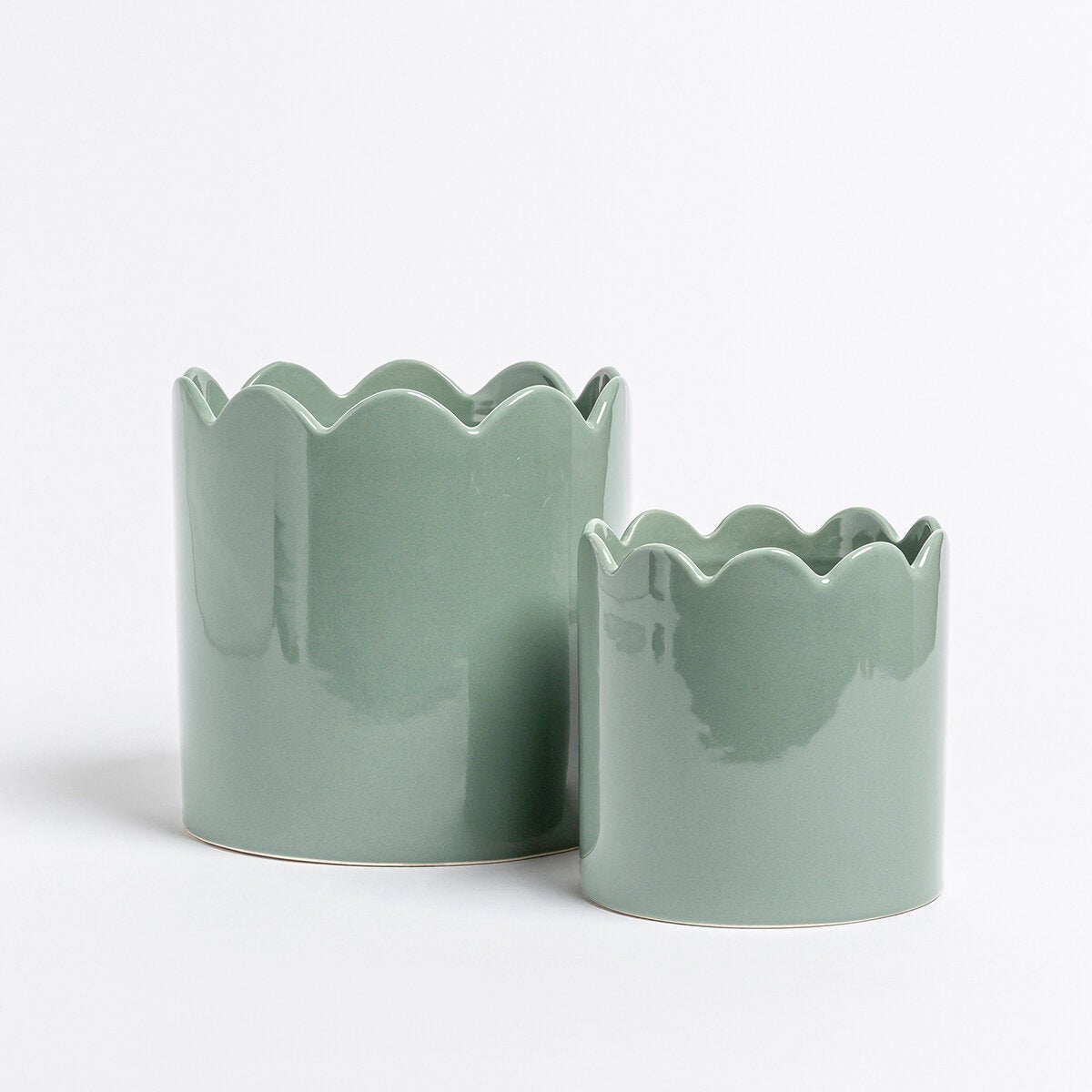 Over & Back, Inspiration Set de 2 Macetas Verde Over & Back, Inspiration Set de 2 Macetas Verde