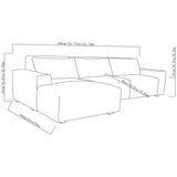 Ontai, Zyllah, Seccional de Tela de 2 Piezas Ontai, Zyllah, Seccional de Tela de 2 Piezas