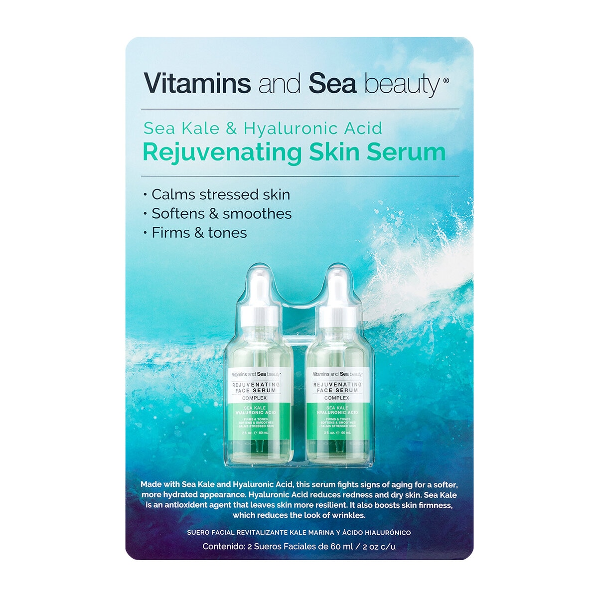 Vitamins and Sea Suero Facial 2 pzas de 60 ml