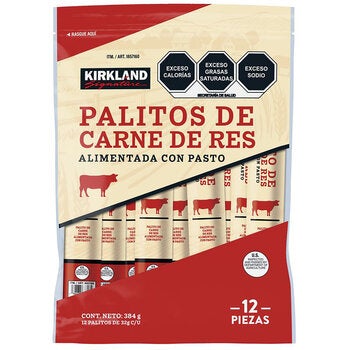 Kirkland Signature Palitos de Carne de Res 12/32 g Kirkland Signature Palitos de Carne de Res 12/32 g