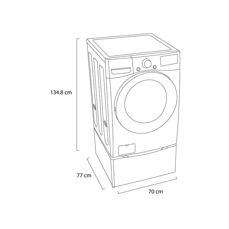 LG Lavasecadora Eléctrica 22Kg/13Kg + Mini Lavadora 3.5Kg LG Lavasecadora Eléctrica 22Kg/13Kg + Mini Lavadora 3.5Kg