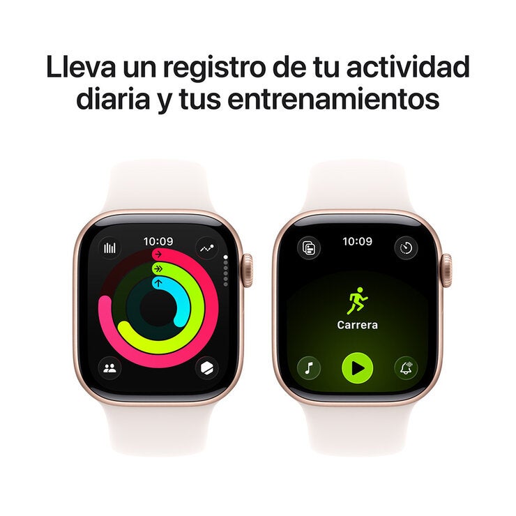Apple Watch Series 11 (GPS + Celular) 42mm Aluminio Oro Rosa + Correa Deportiva Rubor Claro - Talla S/M Apple Watch Series 11 (GPS + Celular) 42mm Aluminio Oro Rosa + Correa Deportiva Rubor Claro - Talla S/M
