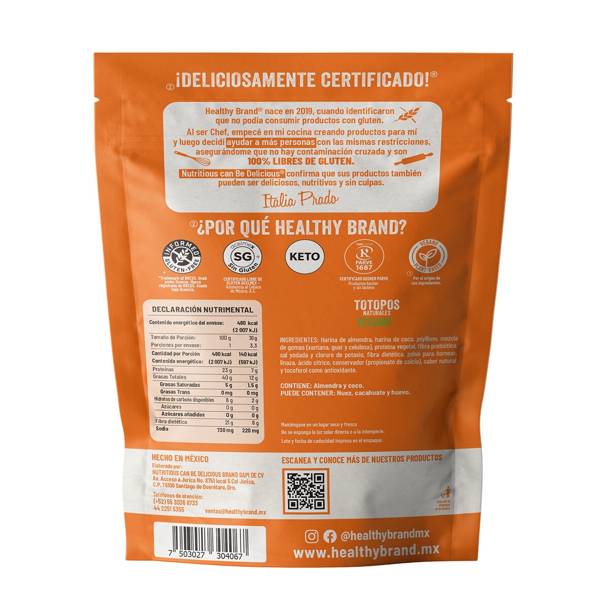 Healthy Brand Totopos Horneados Keto 100 g Healthy Brand Totopos Horneados Keto 100 g