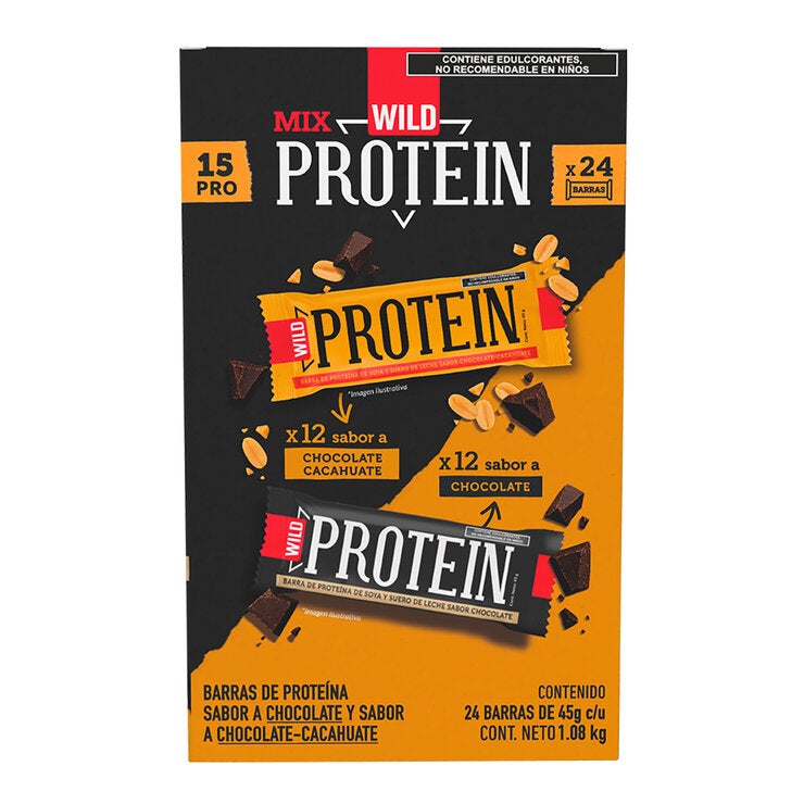 Wild Protein Barras de Proteína con Chocolate 1.08 kg Wild Protein Barras de Proteína con Chocolate 1.08 kg