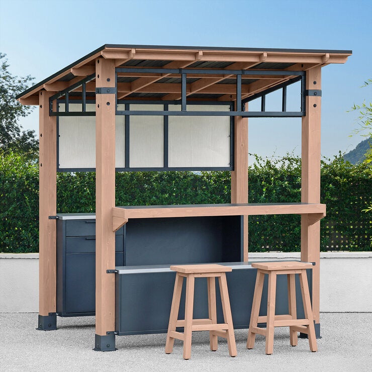 Yardistry, Cantina para Exterior de 2.33 m x 2.33 m de 3 Piezas Yardistry, Cantina para Exterior de 2.33 m x 2.33 m de 3 Piezas