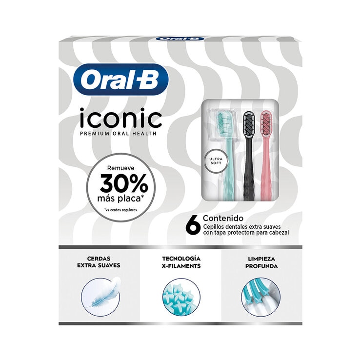 Oral-B Cepillos Dentales Iconic Premium 6 pzas