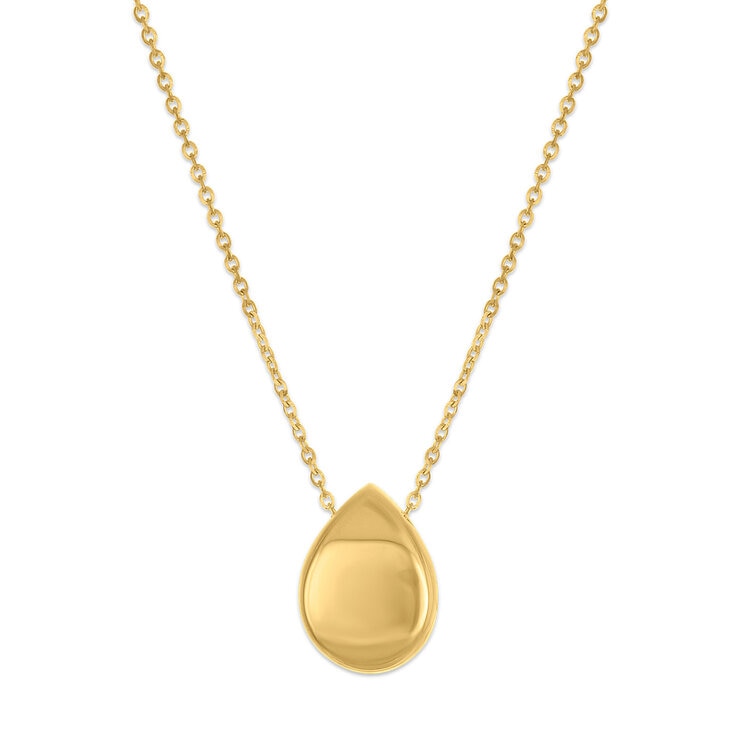 Collar, con Dije de Gota, Oro 14 K Collar, con Dije de Gota, Oro 14 K