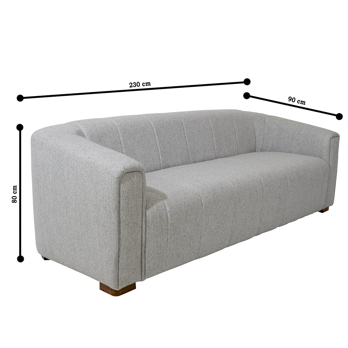 Gabite, Sofá Trieste, Gris Gabite, Sofá Trieste, Gris