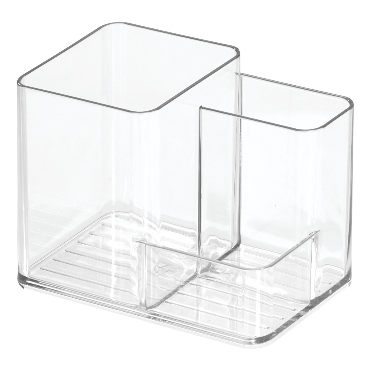 IDesign Organizador de Plástico Reciclado Transparente de 4 Piezas IDesign Organizador de Plástico Reciclado Transparente de 4 Piezas