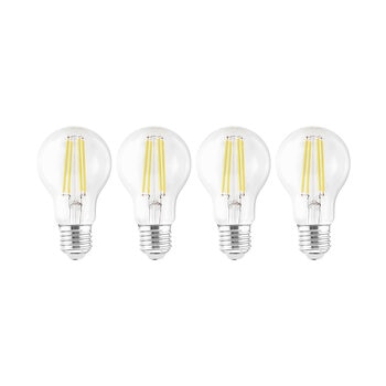 Alfelec, Set de 4 Focos Decorativos de Filamento LED - Luz Fría