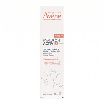Avène Crema Contorno de Ojos Reafirmante, Regenerador, Corrector Día y Noche HYALURON ACTIV B3 15 ml Avène Crema Contorno de Ojos Reafirmante, Regenerador, Corrector Día y Noche HYALURON ACTIV B3 15 ml