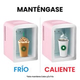 Chefman, Mini Refrigerador y Calentador, rosa