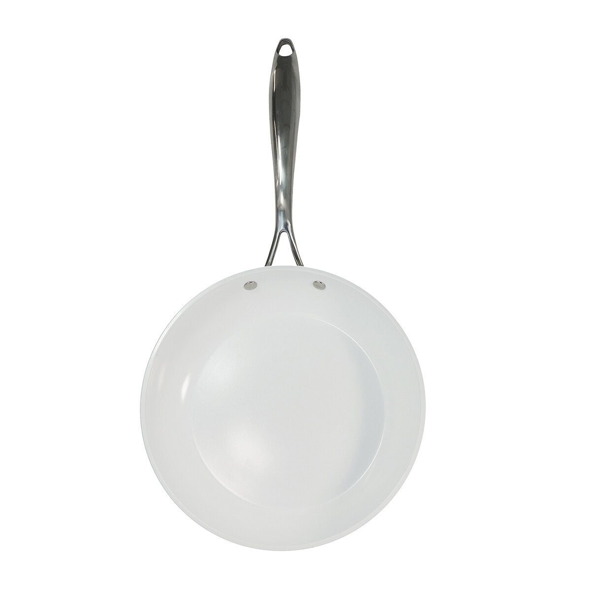 Westinghouse, Set de Sartenes 24 y 30 cm, Cerámica Blanca, Acero Inoxidable Westinghouse, Set de Sartenes 24 y 30 cm, Cerámica Blanca, Acero Inoxidable