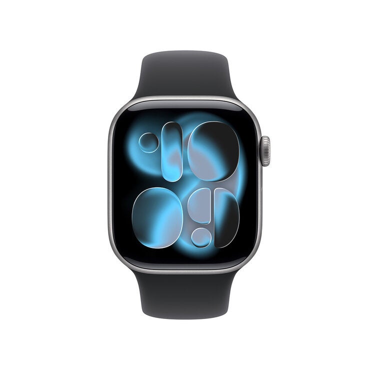 Apple Watch Series 11 (GPS) 42mm Aluminio Gris Espacial + Correa Deportiva Negra - Talla S/M Apple Watch Series 11 (GPS) 42mm Aluminio Gris Espacial + Correa Deportiva Negra - Talla S/M