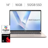 ASUS Vivobook 14 Laptop 14" WUGA Snapdragon X X1 16GB 512GB SSD ASUS Vivobook 14 Laptop 14" WUGA Snapdragon X X1 16GB 512GB SSD
