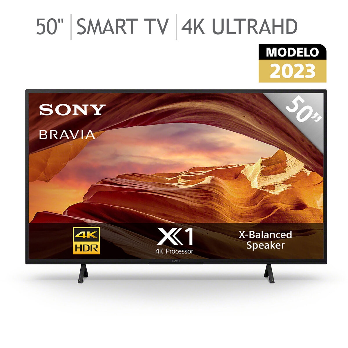 Pantalla Sony 4K HDR 50" Google TV Serie X77L