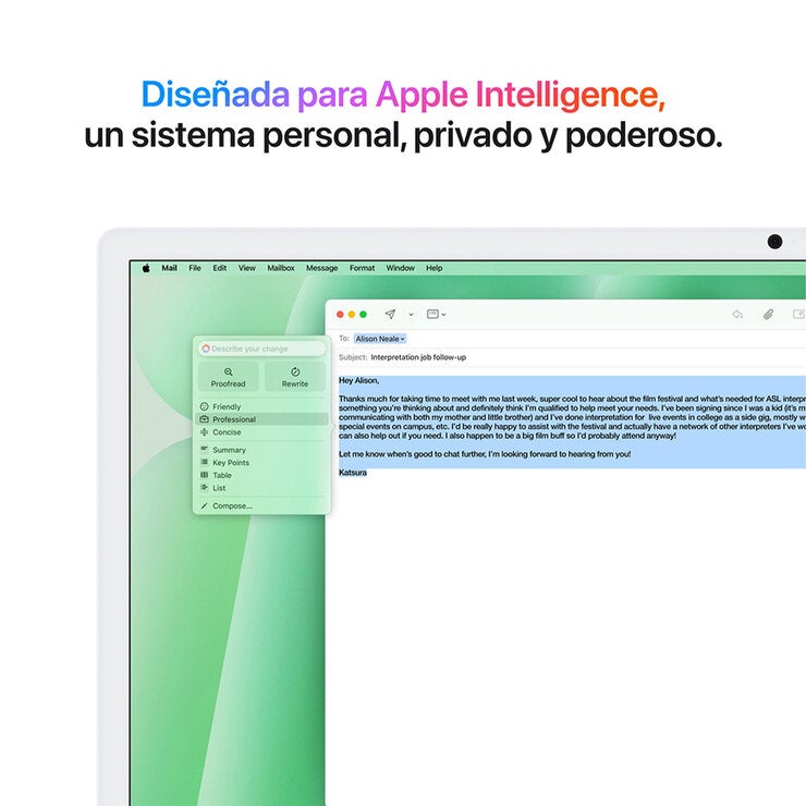 Apple iMac 24" 512GB 4.5K Chip M4 Verde CPU de 10 Núcleos GPU de 10 Núcleos Memoria Unificada de 16GB Apple iMac 24" 512GB 4.5K Chip M4 Verde CPU de 10 Núcleos GPU de 10 Núcleos Memoria Unificada de 16GB