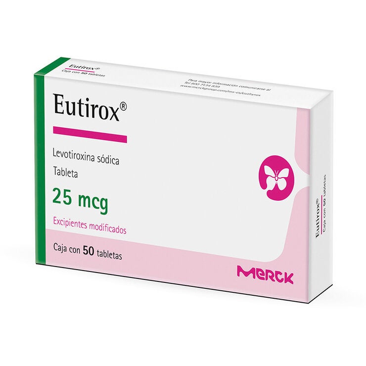 Eutirox 25 mg 50 Tabletas Eutirox 25 mg 50 Tabletas