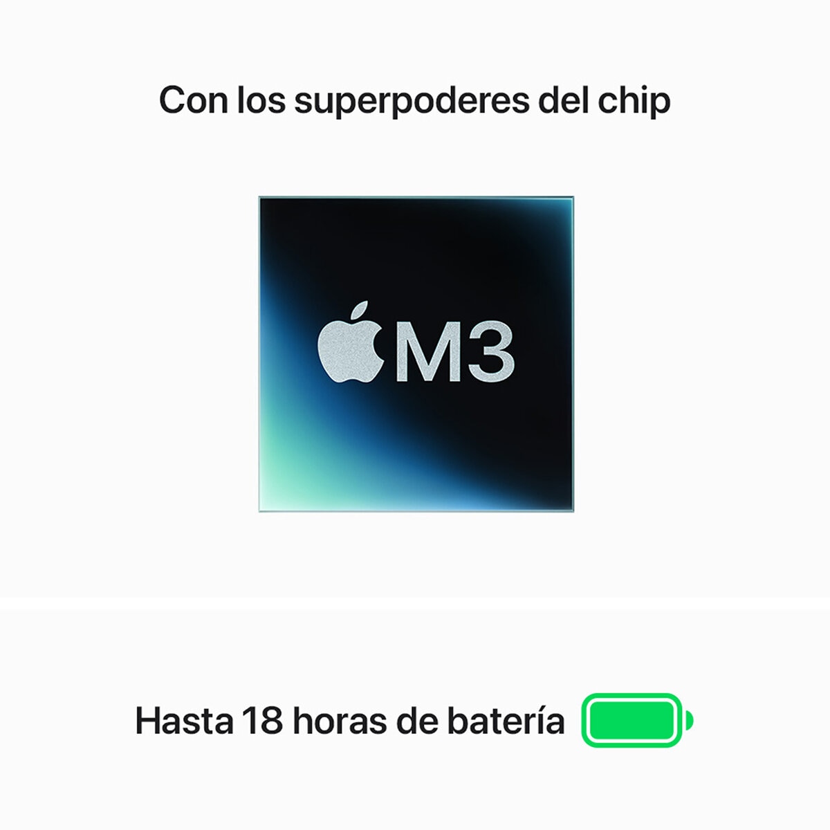 Apple MacBook Air 13" Chip M3 256GB Blanco Estelar CPU de 8 núcleos GPU de 8 núcleos Memoria unificada de 16GB