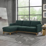 Henredon, Sofá Reversible De Tela Estilo Chaise Henredon, Sofá Reversible De Tela Estilo Chaise