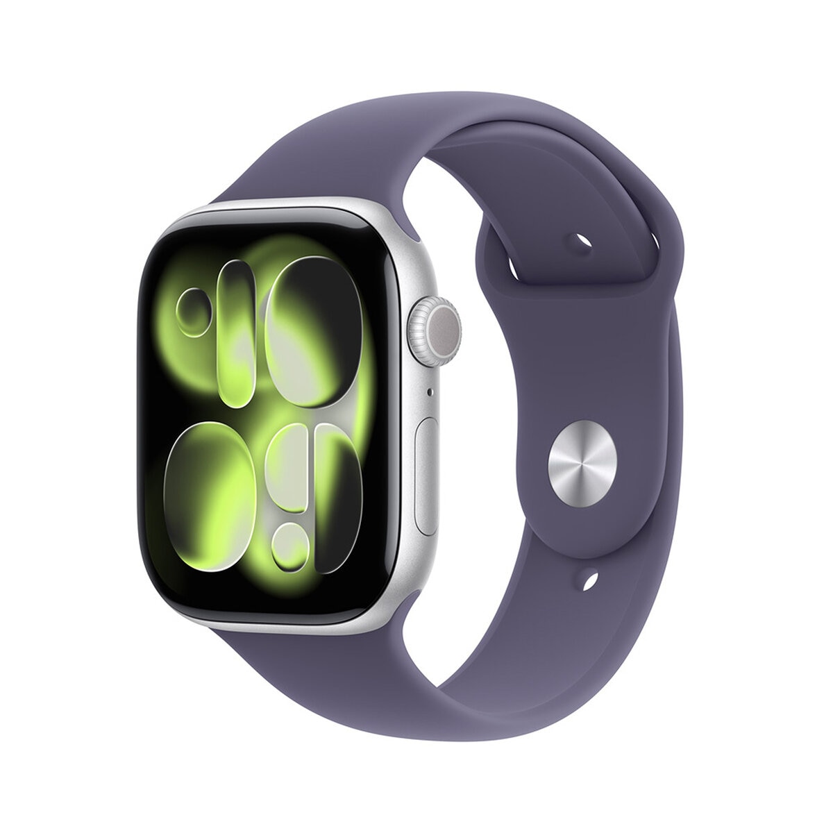 Apple Watch Series 11 (GPS + Celular) 46mm Aluminio Plata + Correa Deportiva Morado Niebla + Talla S/M Apple Watch Series 11 (GPS + Celular) 46mm Aluminio Plata + Correa Deportiva Morado Niebla + Talla S/M