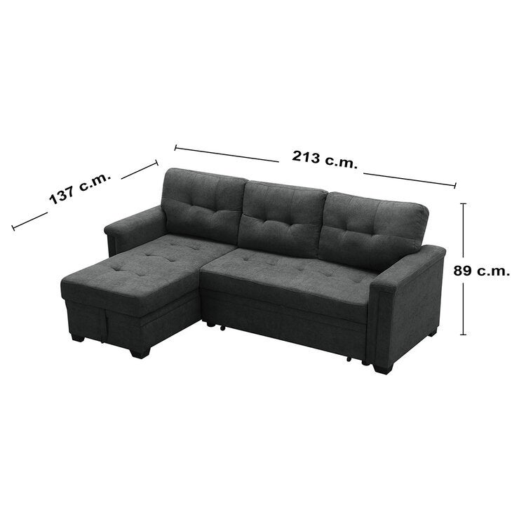 Montbrook Home, Ashlyn, Sofá Cama Seccional con Puerto USB Montbrook Home, Ashlyn, Sofá Cama Seccional con Puerto USB