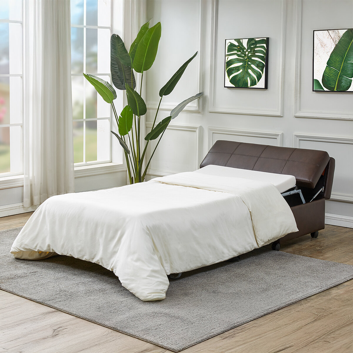 Synergy Home Furnishings, Otomano con Cama Integrada