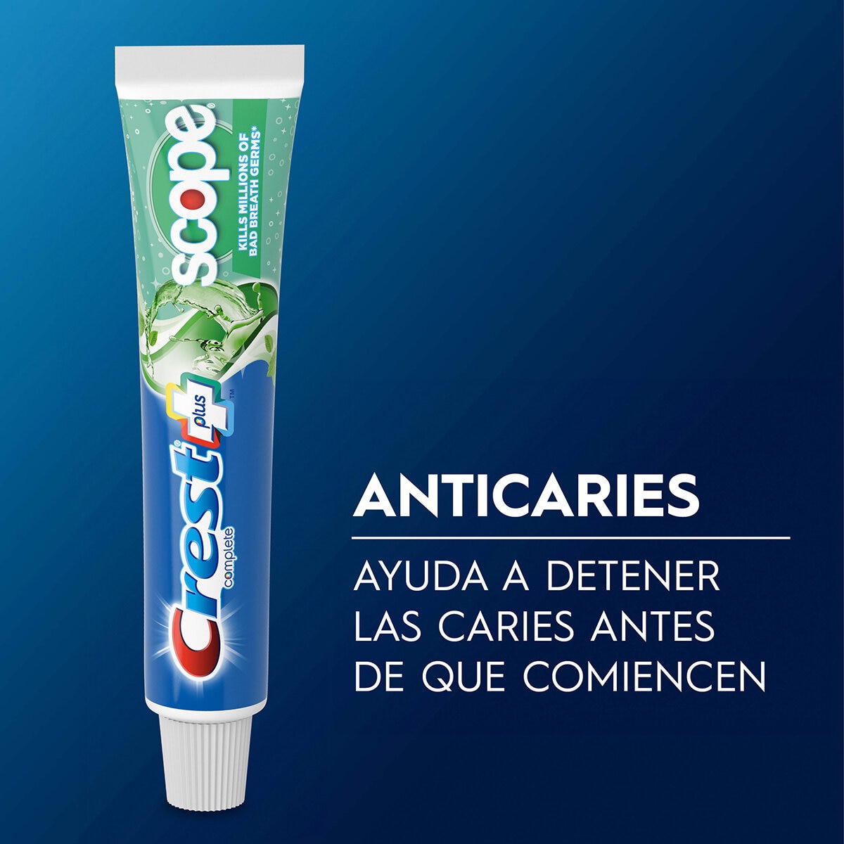 Crest Complete + Scope Pasta Dental 6 pzas de 120 ml Crest Complete + Scope Pasta Dental 6 pzas de 120 ml