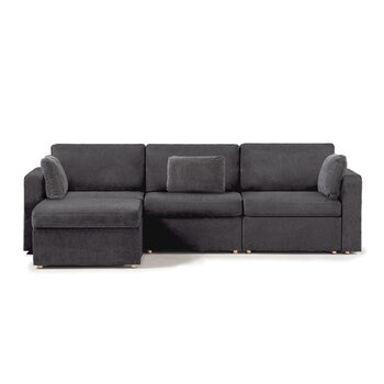 Transformer Table Couch  con Ottomano