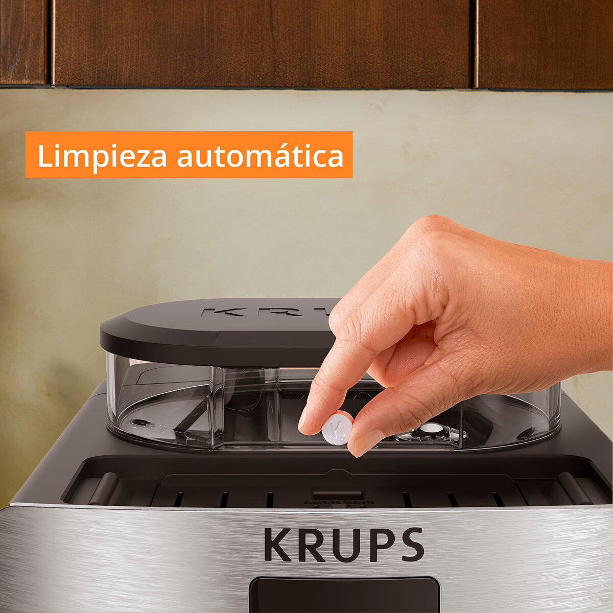 Krups Cafetera Automática Silver incluye kit de mantenimiento Krups Cafetera Automática Silver incluye kit de mantenimiento