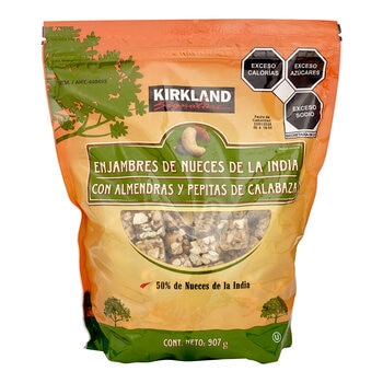 Kirkland Signature Enjambres de Nueces de la India con Almendras y Pepitas de Calabaza 907 g Kirkland Signature Enjambres de Nueces de la India con Almendras y Pepitas de Calabaza 907 g