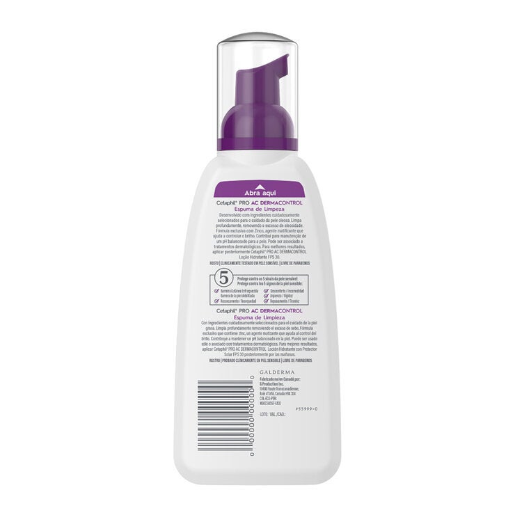Cetaphil Pro AC Dermacontrol Espuma de Limpieza 236 ml Cetaphil Pro AC Dermacontrol Espuma de Limpieza 236 ml